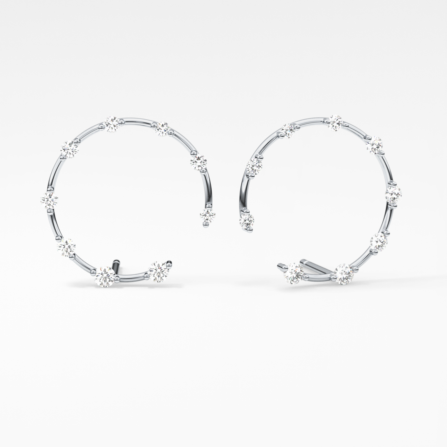 0.4 TCW Round Lab Grown Diamond Stud Earrings