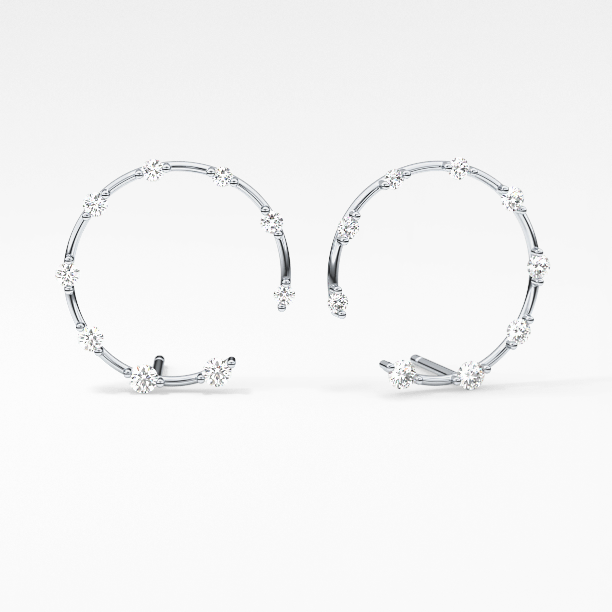 0.4 TCW Round Lab Grown Diamond Stud Earrings