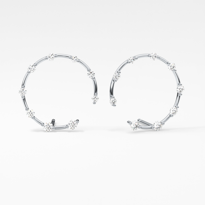 0.4 TCW Round Lab Grown Diamond Stud Earrings