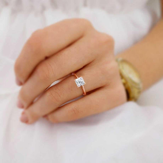 Princess Solitaire Lab Grown Diamond Engagement Ring