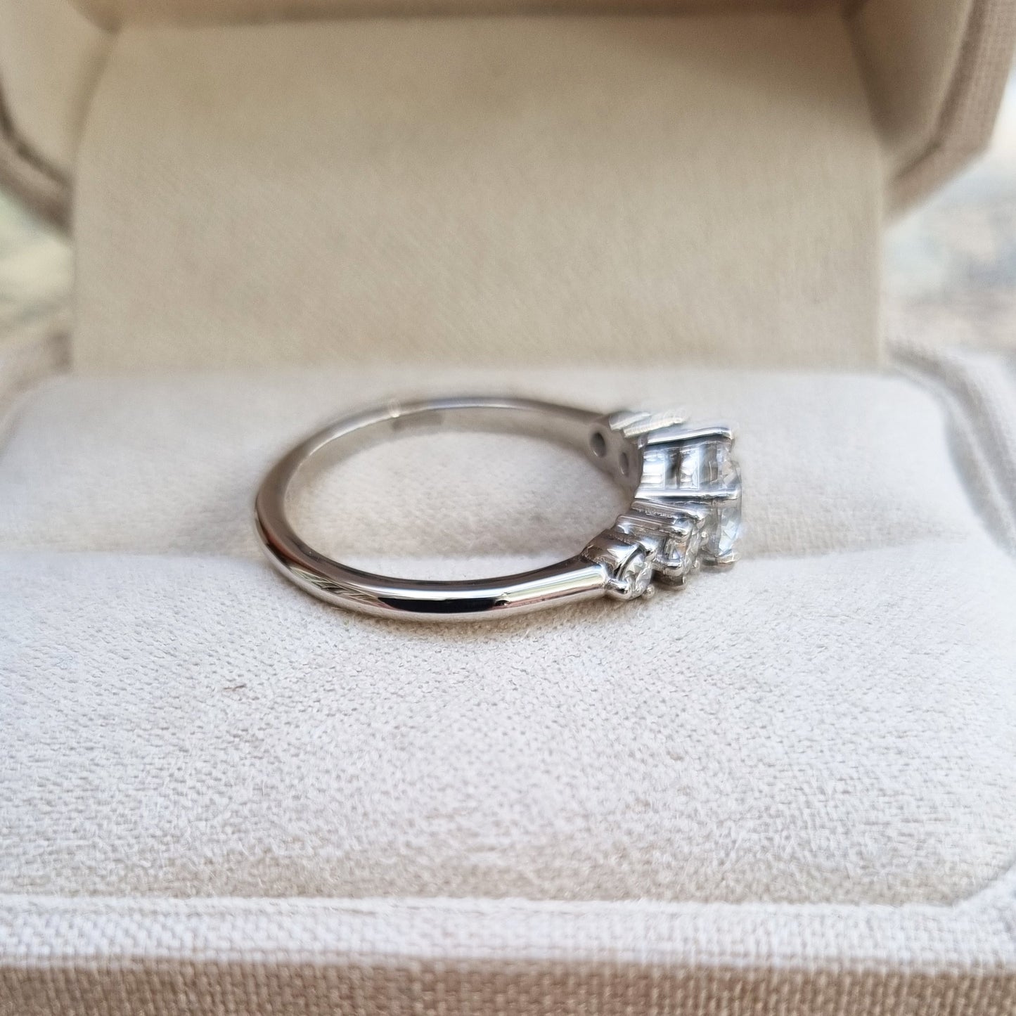 Round Cluster Lab Grown Diamond Engagement Ring