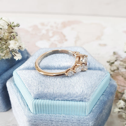 Oval Pave Lab Grown Diamond Engagement Ring