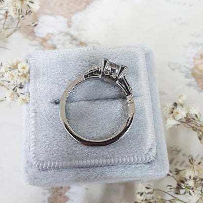 Round Pave Lab Grown Diamond Engagement Ring