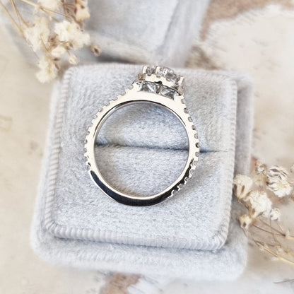 Round Halo Lab Grown Diamond Engagement Ring