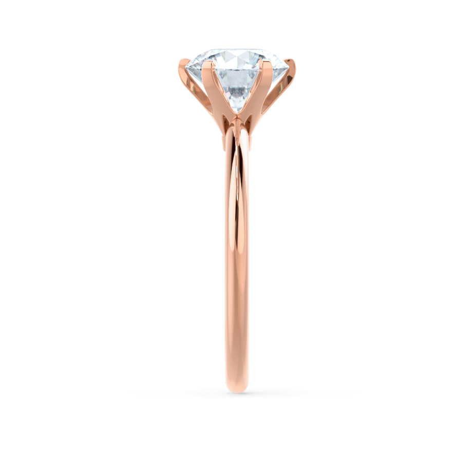 Round Solitaire Lab Grown Diamond Engagement Ring