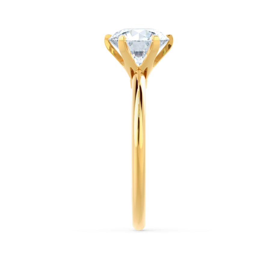 Round Solitaire Lab Grown Diamond Engagement Ring