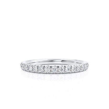 0.21 CT Round Shaped Moissanite Full Eternity Style Wedding Band 3
