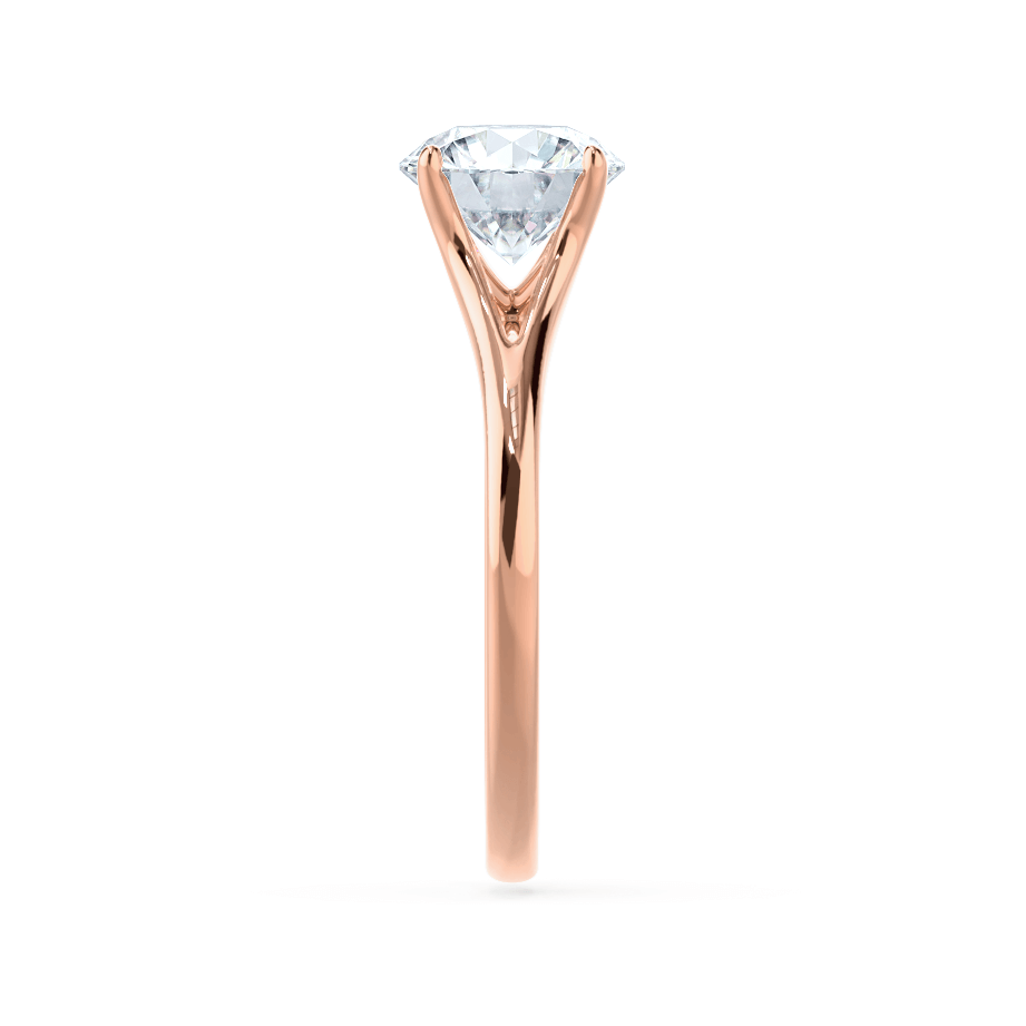 Round Solitaire Lab Grown Diamond Engagement Ring
