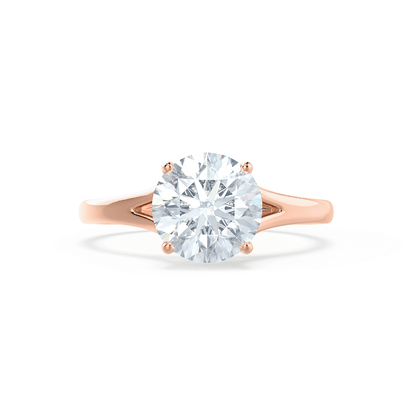 Round Solitaire Lab Grown Diamond Engagement Ring