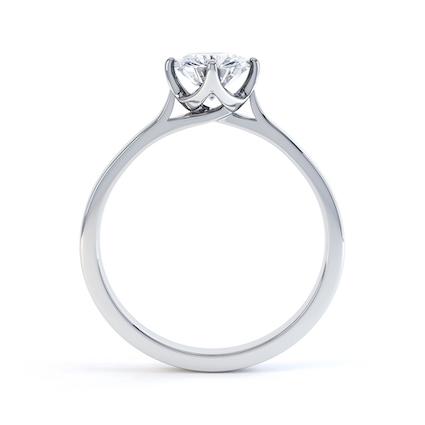 1.0 CT Round Shaped Moissanite Solitaire Engagement Ring 2