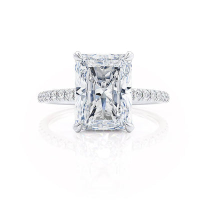 Radiant Pave Lab Grown Diamond Engagement Ring