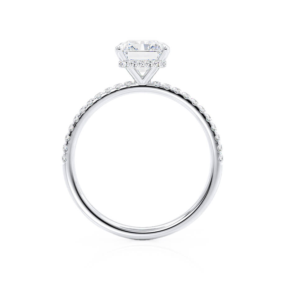 Radiant Pave Lab Grown Diamond Engagement Ring