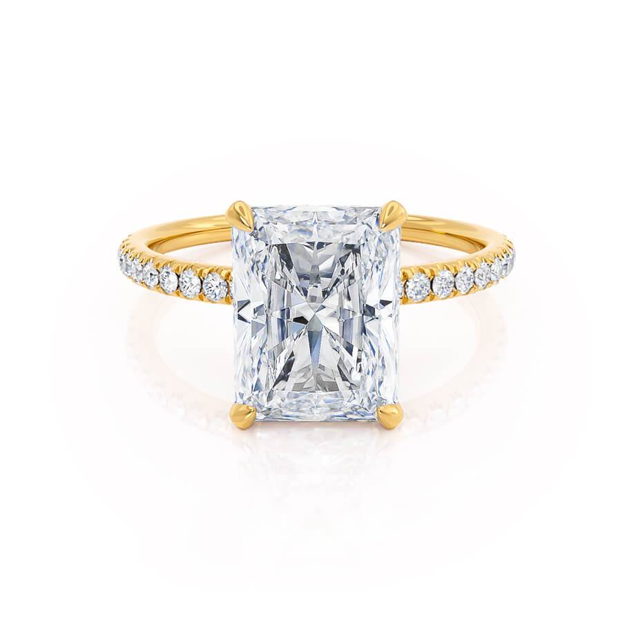 Radiant Pave Lab Grown Diamond Engagement Ring
