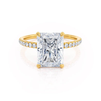 Radiant Pave Lab Grown Diamond Engagement Ring