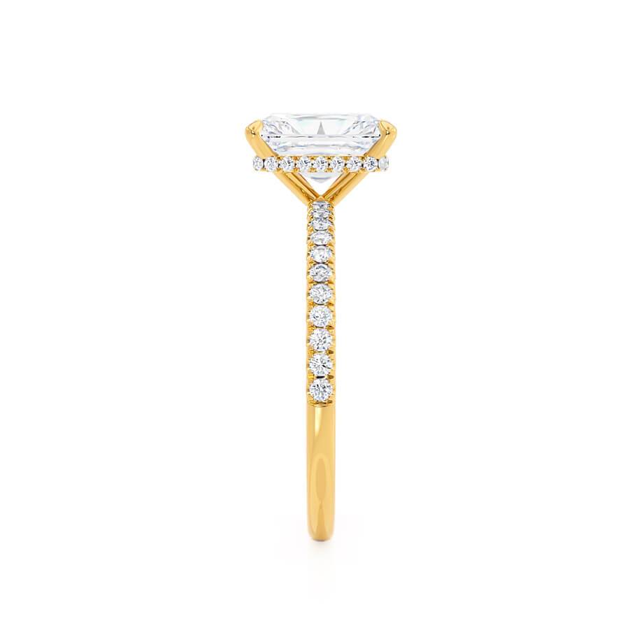 Radiant Pave Lab Grown Diamond Engagement Ring