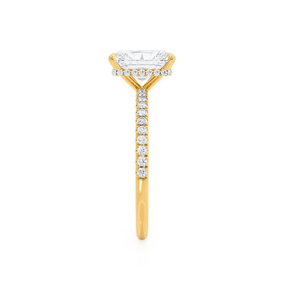 Radiant Pave Lab Grown Diamond Engagement Ring
