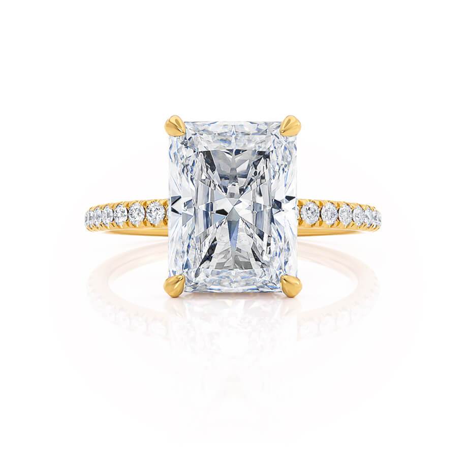 Radiant Pave Lab Grown Diamond Engagement Ring