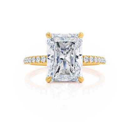 Radiant Pave Lab Grown Diamond Engagement Ring
