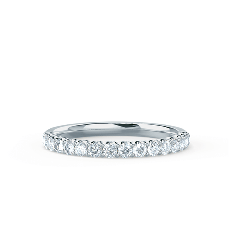 0.44 CT Round Shaped Moissanite Full Eternity Style Wedding Band 2