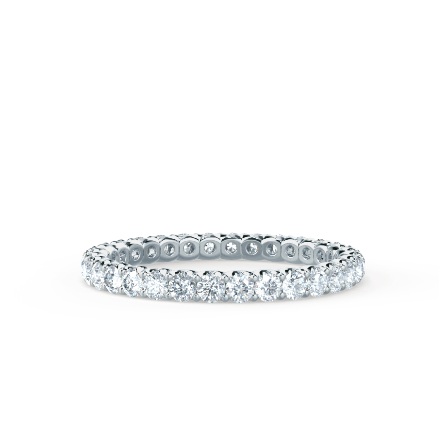 0.44 CT Round Shaped Moissanite Full Eternity Style Wedding Band 3