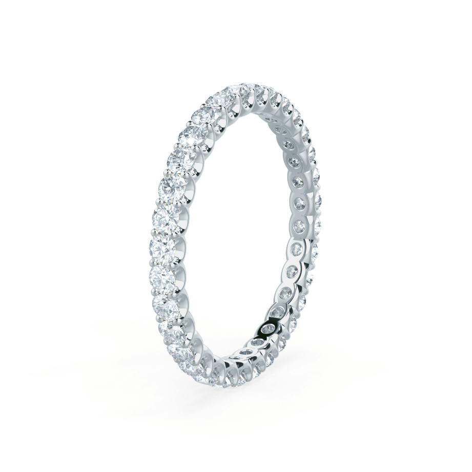 0.44 CT Round Shaped Moissanite Full Eternity Style Wedding Band 5