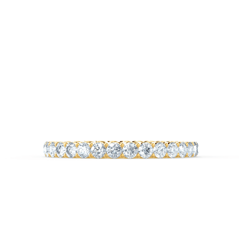 0.44 CT Round Shaped Moissanite Full Eternity Style Wedding Band 2