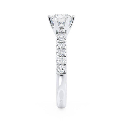 1.90 CT Round Shaped Solitaire Moissanite Engagement Ring 4