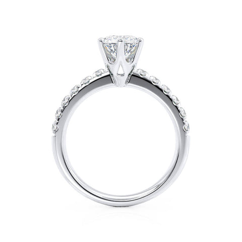 1.90 CT Round Shaped Solitaire Moissanite Engagement Ring 6
