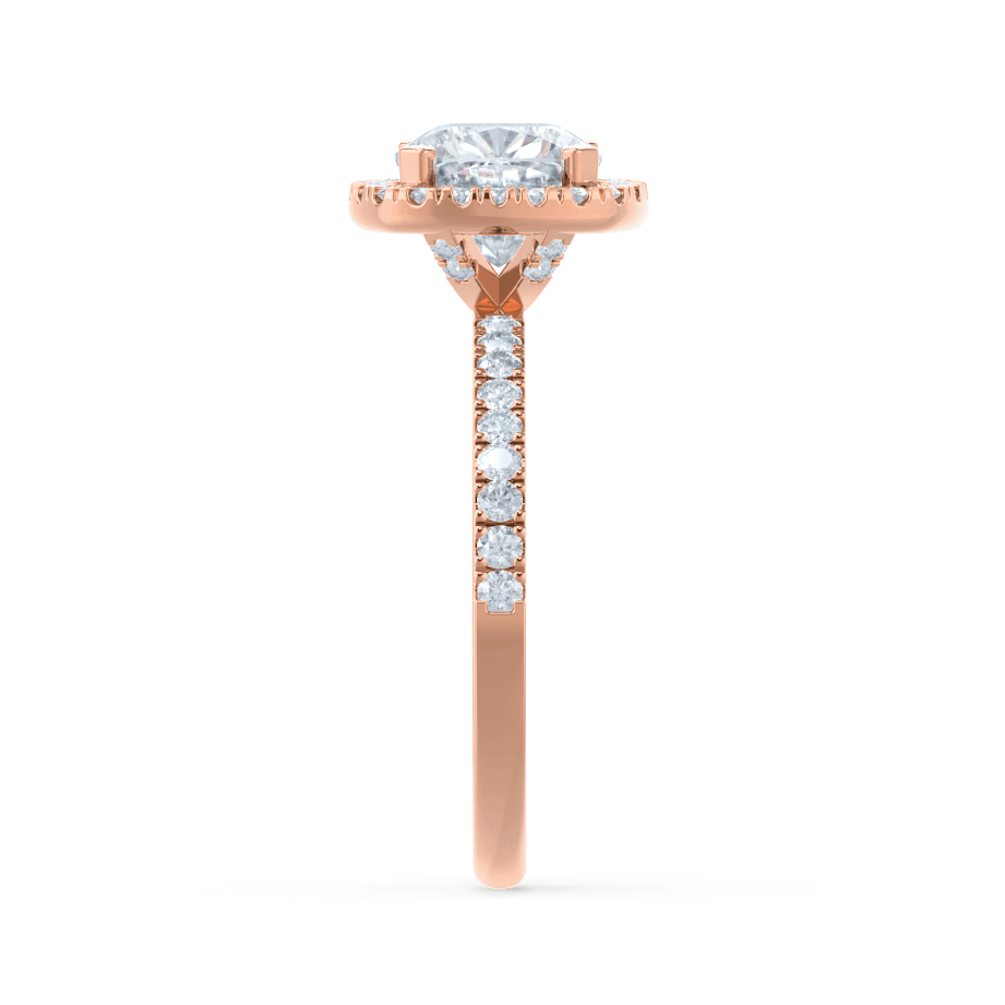 1.30 CT Cushion Shaped Moissanite Halo Style Engagement Ring 6
