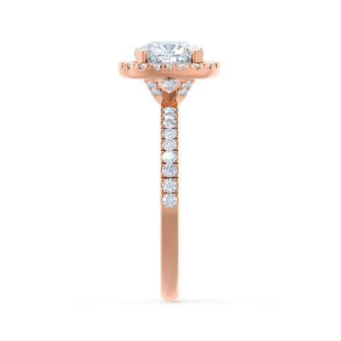 1.30 CT Cushion Shaped Moissanite Halo Style Engagement Ring 6