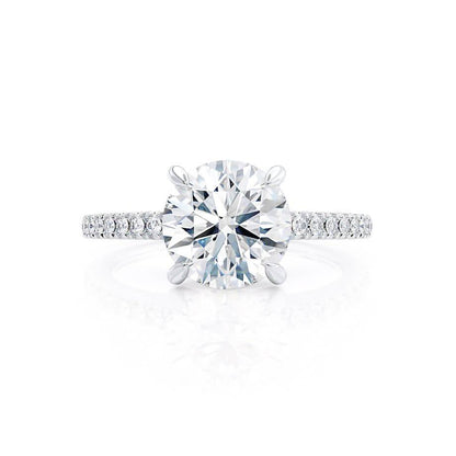 1.50 CT Round Shaped Moissanite Solitaire Engagement Ring 3