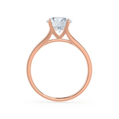 Round Solitaire Lab Grown Diamond Engagement Ring