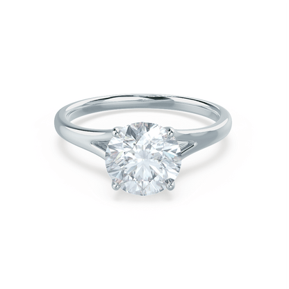 Round Solitaire Lab Grown Diamond Engagement Ring