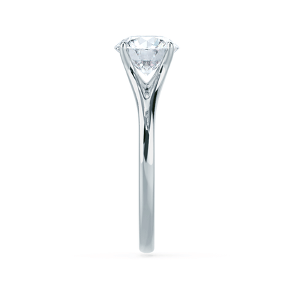 Round Solitaire Lab Grown Diamond Engagement Ring