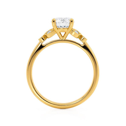 Round Cluster Lab Grown Diamond Engagement Ring