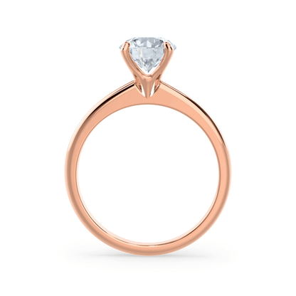 Round Solitaire Lab Grown Diamond Engagement Ring