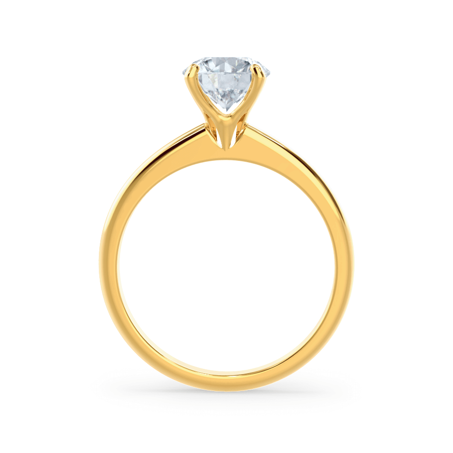Round Solitaire Lab Grown Diamond Engagement Ring
