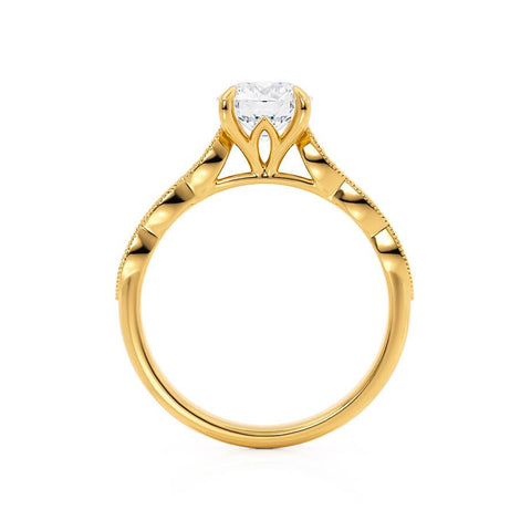 1.0 CT Round Shaped Moissanite Solitaire Engagement Ring 6
