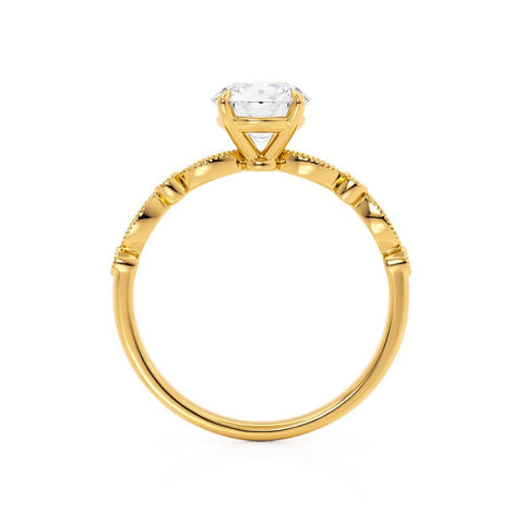 1.0 CT Round Shaped Moissanite Solitaire Style Engagement Ring 5