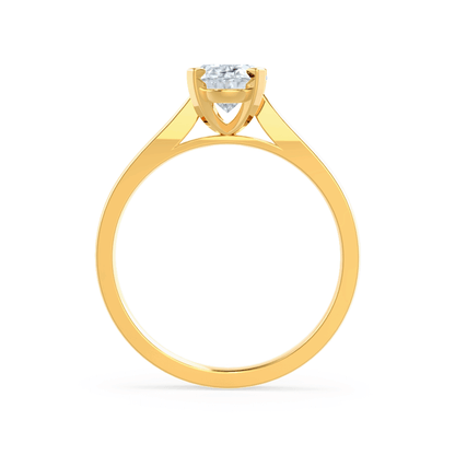 Oval Solitaire Lab Grown Diamond Engagement Ring