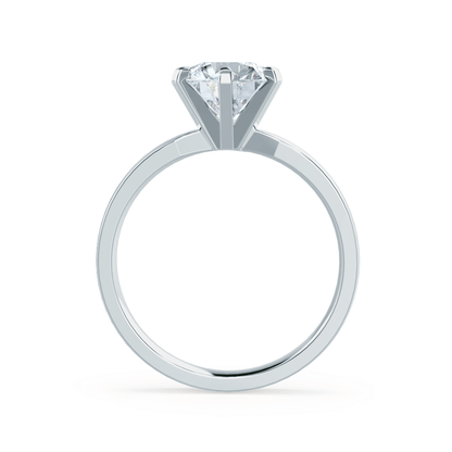 1.50 CT Round Shaped Moissanite Solitaire Engagement Ring 7