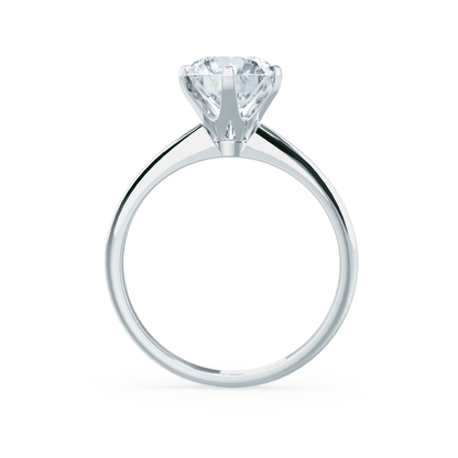 Round Solitaire Lab Grown Diamond Engagement Ring