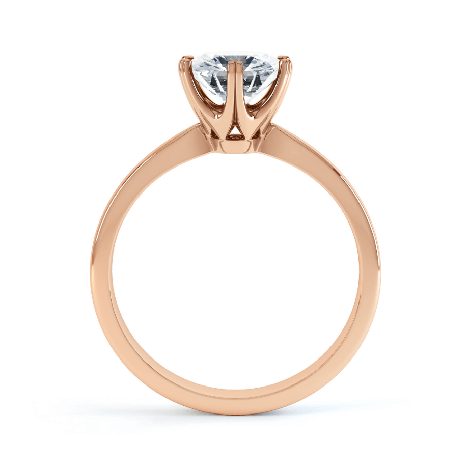 1.50 CT Round Shaped Moissanite Solitaire Engagement Ring 4