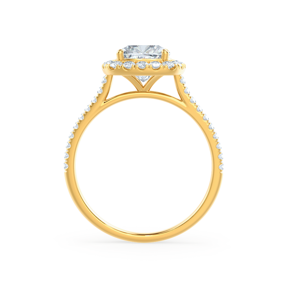 1.30 CT Cushion Shaped Halo Style Moissanite Engagement Ring 4