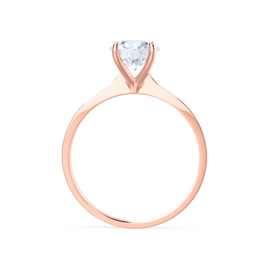 Round Solitaire Lab Grown Diamond Engagement Ring