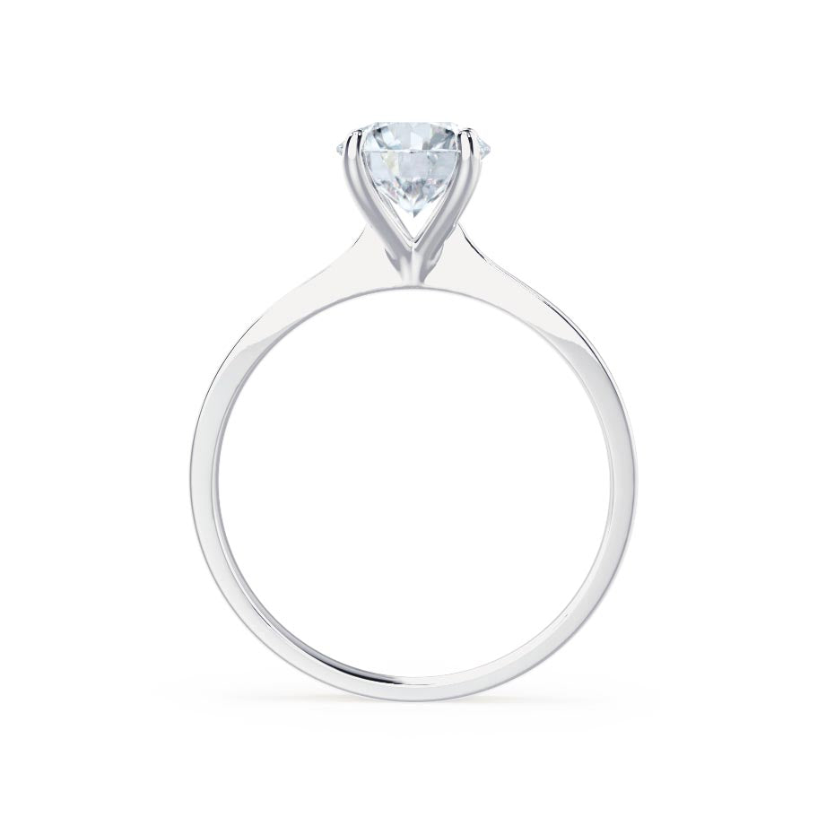 Round Solitaire Lab Grown Diamond Engagement Ring