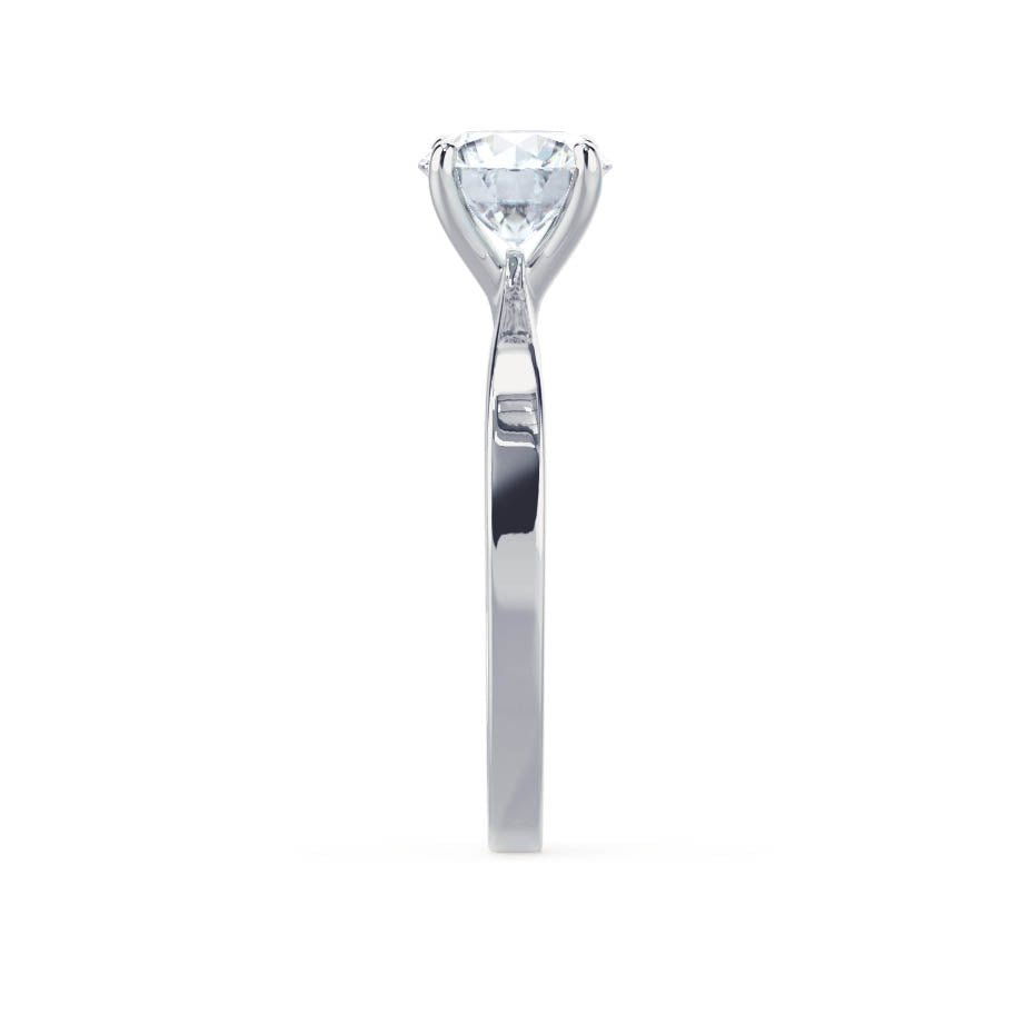 Round Solitaire Lab Grown Diamond Engagement Ring
