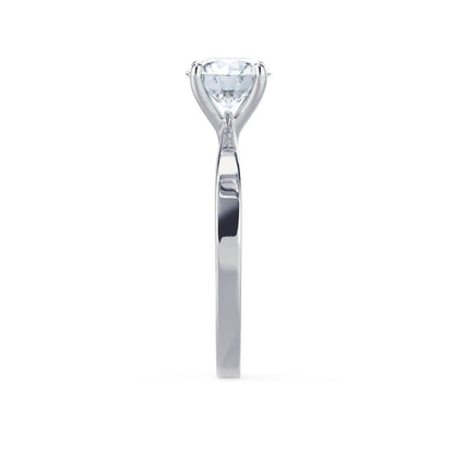 Round Solitaire Lab Grown Diamond Engagement Ring