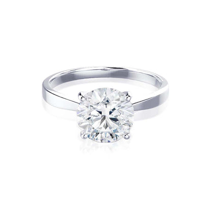Round Solitaire Lab Grown Diamond Engagement Ring