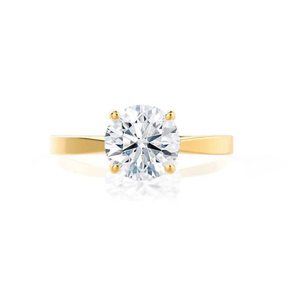 Round Solitaire Lab Grown Diamond Engagement Ring